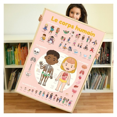 Le corps humain - Poster en stickers