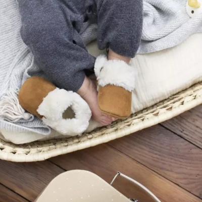 Chaussons bébé Molly miel