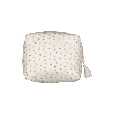 Trousse carrée jersey noisette