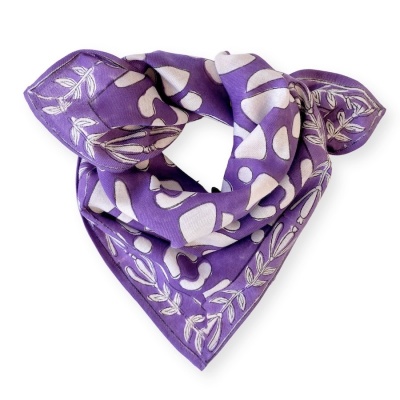 Petit foulard manika Artistic (Violet)