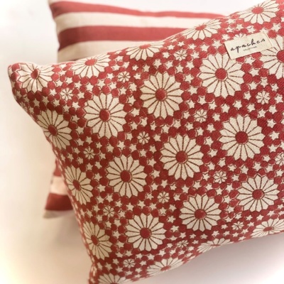 Petite housse de coussin Tarun (Piment)