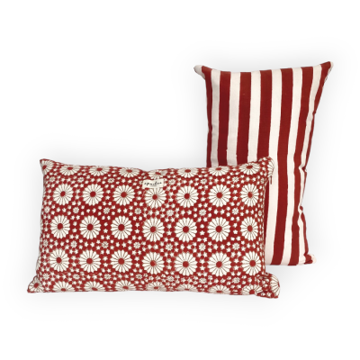 Petite housse de coussin Tarun (Piment)