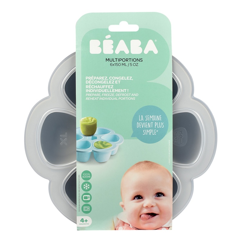 Beaba - Moule Multiportions silicone 6 x 90 ml