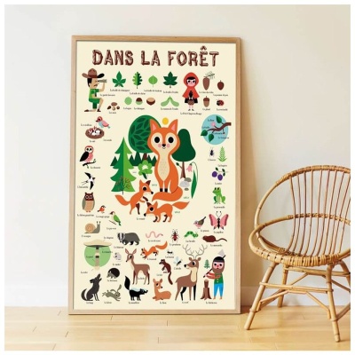 POPPIK Poster Forêt en stickers