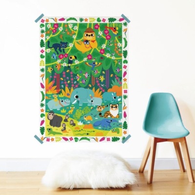 POPPIK Poster Jungle en stickers