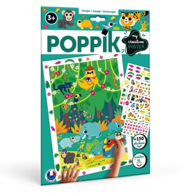 POPPIK Poster Jungle en stickers