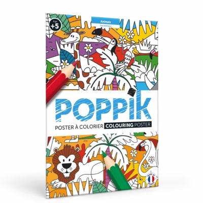 POPPIK Poster à colorier Animaux