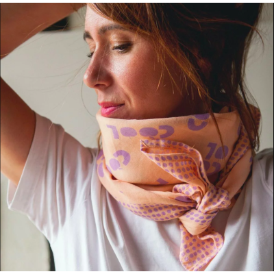 Big Foulard Latika "Cool" Papillon